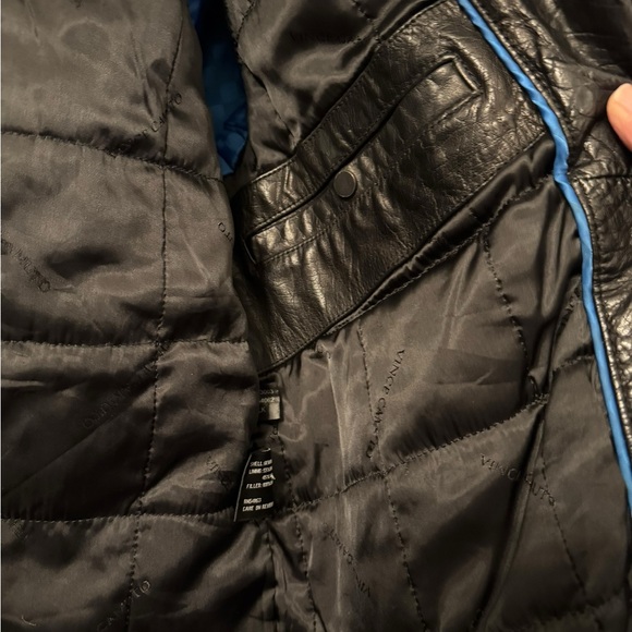 Vince Camuto Mens Motorcycle Jacket Leather - Picture 8 of 13